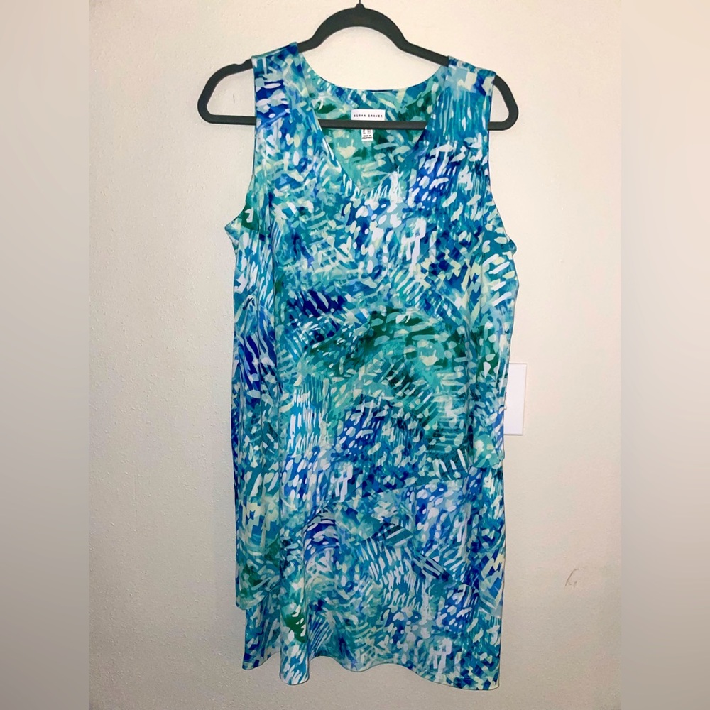 Susan Graver LiquidKnit Sleeveless Midi Dress